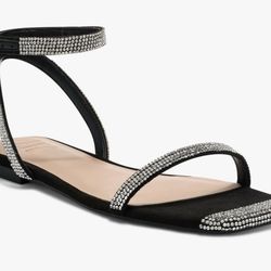INC Womens Persida Embellished Square Toe Sandals