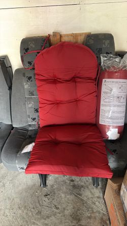 Red Patio Chairs Cushion