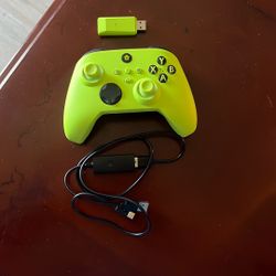 Neon Green Wireless Controller Compatible With Xbox One, Xbox Series X, PC