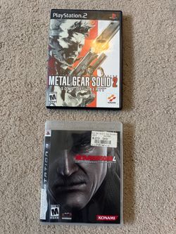 Metal Gear Solid 2 & 4 PS2/PS3 Game Bundle