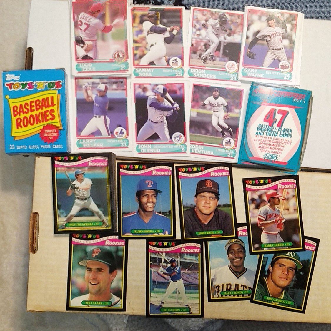 1986 and 1989 Baseball card mini sets Prestine! Rookies! Canseco, Bonds, RARE!