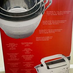 MIU 3 Piece 18/8 Stainless Steel Colander Set NEW