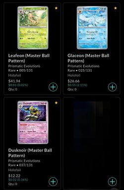 Looking for these prismatic MasterBalls to buy.