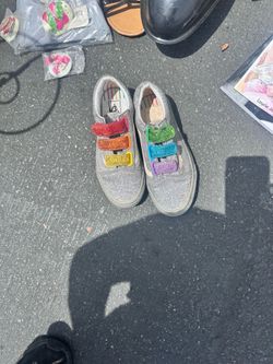 USED VANS Girls Velcro Shoes