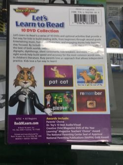 Rock N Learn 10 DVD let's learn to read collection DVDs are