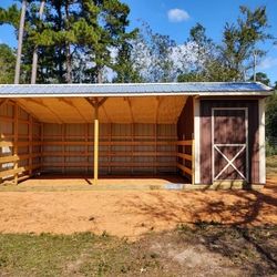 12x24 Run-in Shed With Tackroom | FREE DELIVERY | Rent-to-own Available