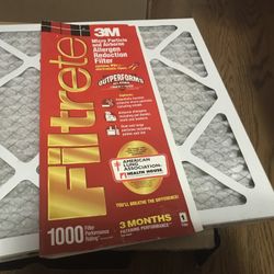 5 Pack Of 3M Filtrete 20x20x1 Micro Allergen Reduction Air Filter