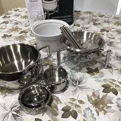 All-Clad 3 QT Fondue Pot w/ceramic Insert