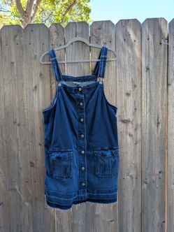 American Eagle Denim Overalls Dress