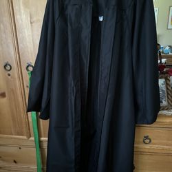 Black Graduation Gown 