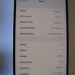 Unlocked PINK IPhone 13 , 128GB