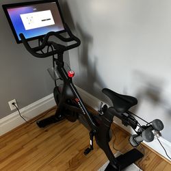 Peloton Bike + 2 Pairs of Shoes – Excellent Condition