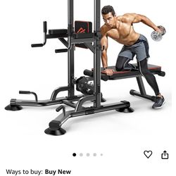 New. In Box. Pull-Up Workout Station with Bench