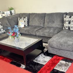 🔥Brand New Fabric Sectional Sofa🔥Only $49 Today And Pay Later With Or Without Credi🔥