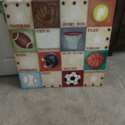 Boys Sports Art Frame