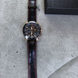 LIGE Watch With Leather Band