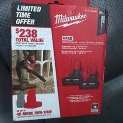 NEW Milwaukee M12 12V Lithium-Ion XC Extended Capacity Battery Pack 6. 0Ah (2-Pack) 