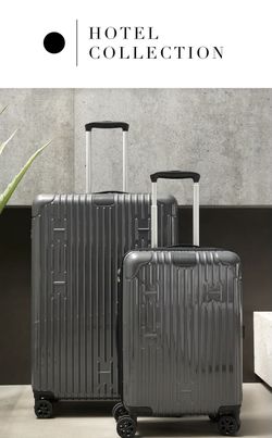 Hilton Hotel Collection Check-in Luggage And Carryon Open Box
