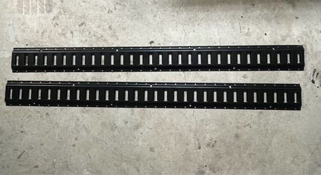 NEW set of 2 E track black powder coated 60” pieces
