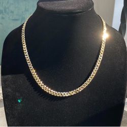 14k Gold Layered Cuban Chain 