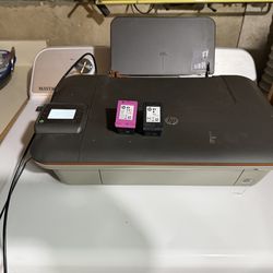 HP Wireless Printer, Copier, Scanner, Deskjet 3052A, HP61 cartridges, $35