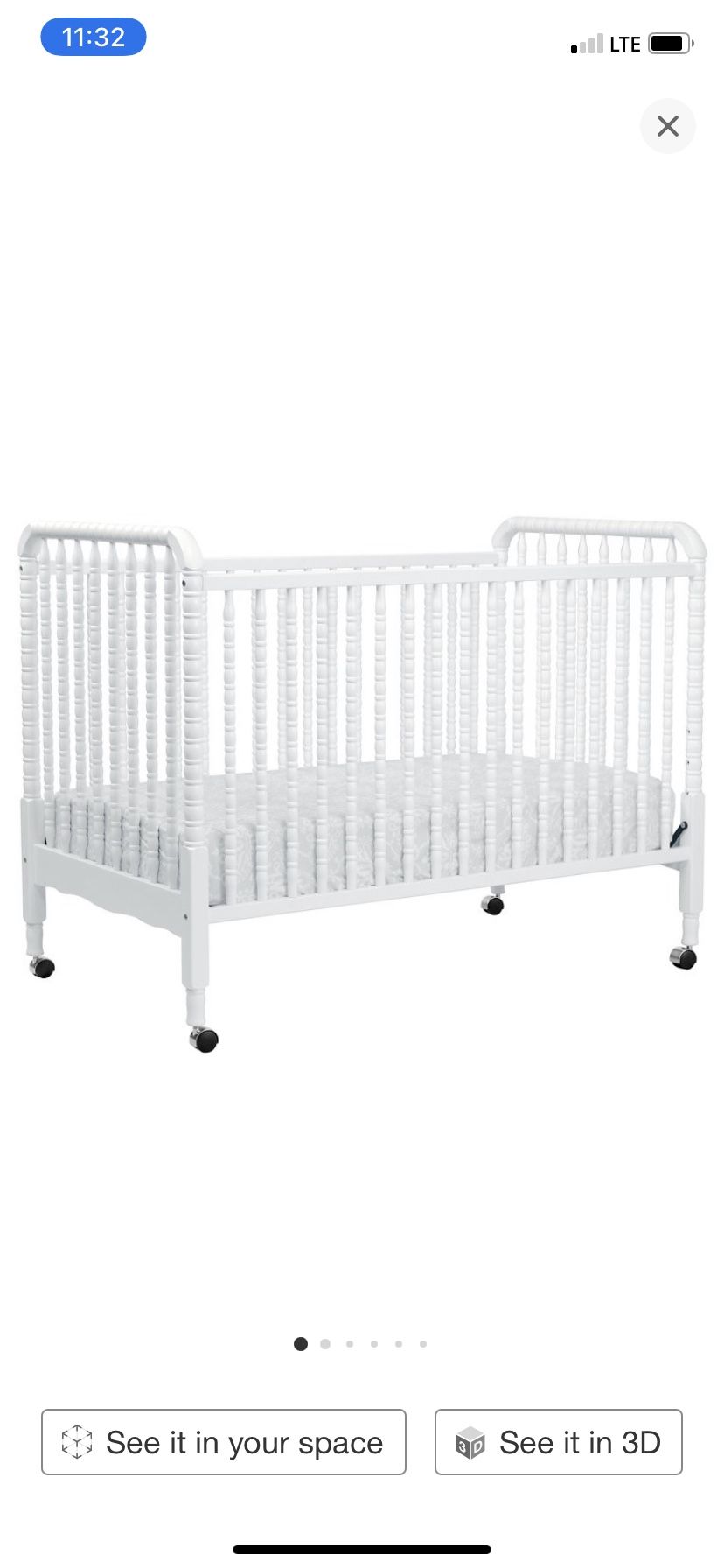 BRAND NEW IN BOX Jenny Lind Crib (white)
