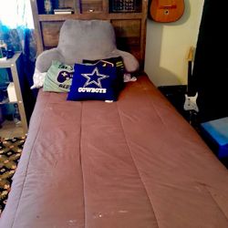 Twin bed with lamps, speakers and Bluetooth built in it. Asking for $250 pr best offer.