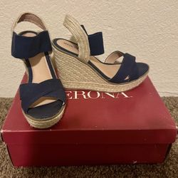 Women's Espadrille Wedge Sandal - Size 6 