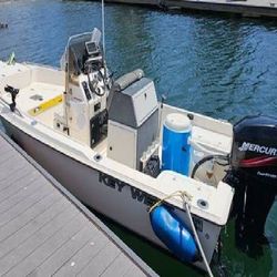 1997 17ft Key West Center Console W 60 Hp Merc 4 Stroke