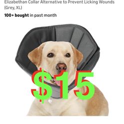 Gmkato Soft Dog Cone for Small Medium Large Pets After Surgery, Comfy Cone for Dogs, Cones for Dogs to Stop Licking, Pet Elizabethan Collar Alternativ