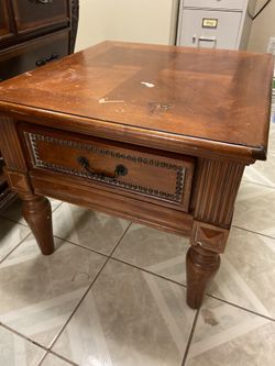 Square Wood Table