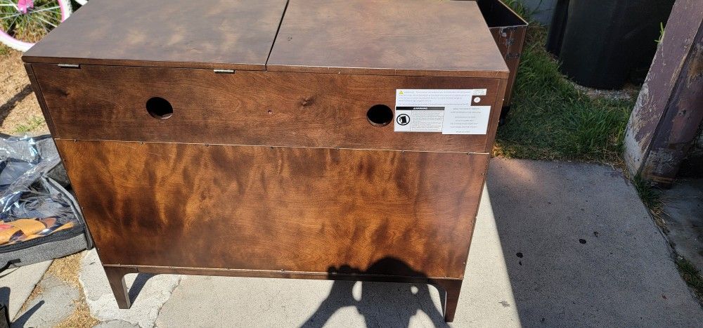 Asher Record Storage Media Console
