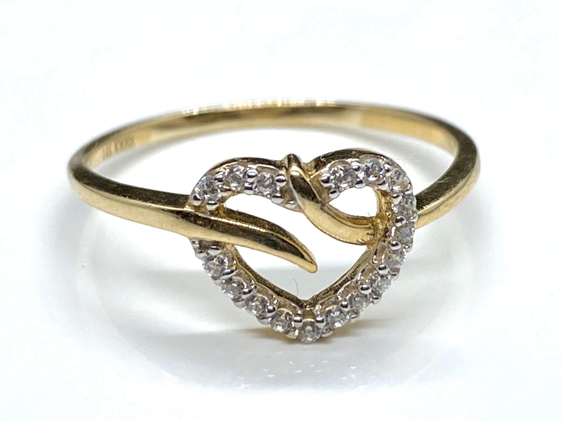 14k Solid Gold Nice Fancy Heart Ring