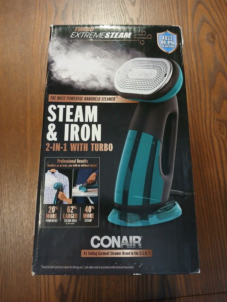 Conair Turbo ExtremeSteam 2-in-1 Steam & Iron – Brand New