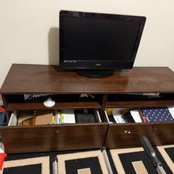 Large TV Stand With Storage 