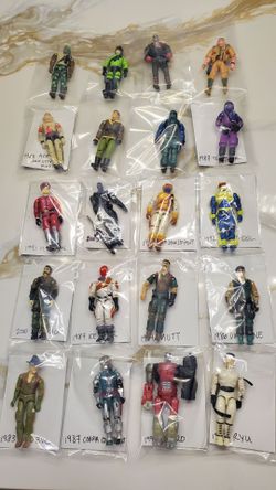 Lot of 20 random vintage Original GI JOE action figures all for $200