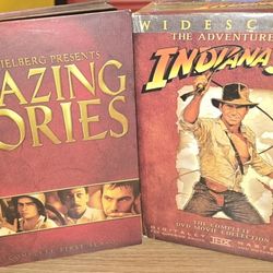 Amazing Stories: Complete First Season + Indiana Jones Trilogy Box DVD LOT