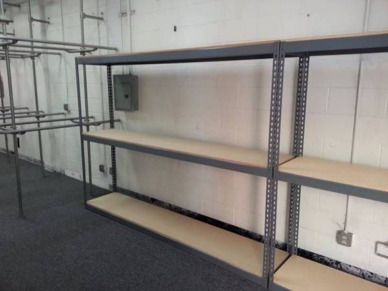 Garage Shelving 96 in W x 18 in D 3 Tier Storage Shed Racks Industrial Shelves Similar To Uline Delivery Available