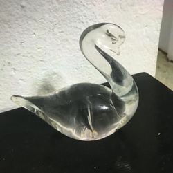 ADORNO DE CRISTAL MURANO DISEÑO CISNE