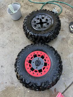 Can Am 1 Front And 2 Back Tires