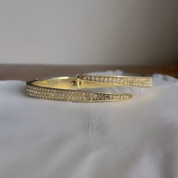Michael Kors Hinged Gold-Tone Bangle Bracelet