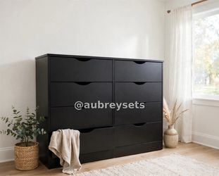 Black 8 drawer dresser