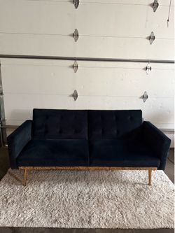 Modern Velvet Futon Sofa Bed