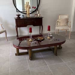 Coffee Table made of Nácar and Bronze