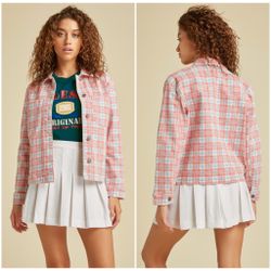 GUESS Originals Plaid Denim Jacket