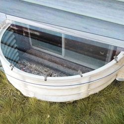 Basement Window Well Covers Outside, Heavy-Duty Egress Window Well Cover Clear, All-Weather Against Debris, UV Resistant, Tear-Resistant, Waterproof, 