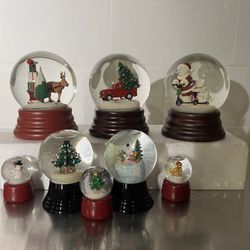 Collection Of 17 Christmas Globes