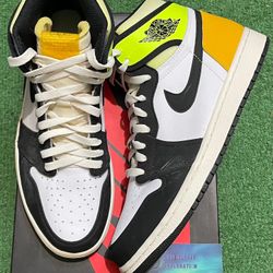 Jordan 1 High White Black Volt