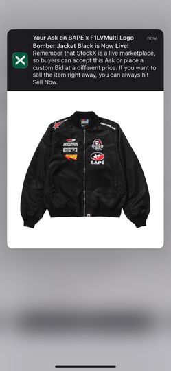 Bape X F1 Jacket Mens