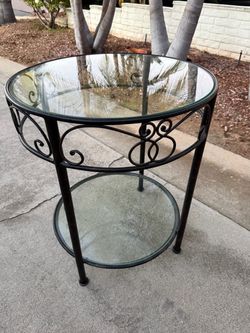 Glass Round Table